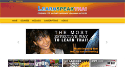 Desktop Screenshot of learnspeakthai.com